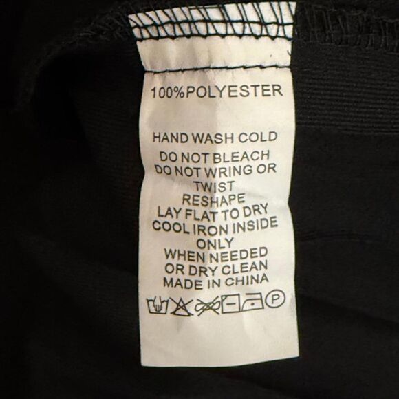 YAL New York Classic Pleated Black Elastic Waist Skirt, NEW! Size 2X - Picture 7 of 7